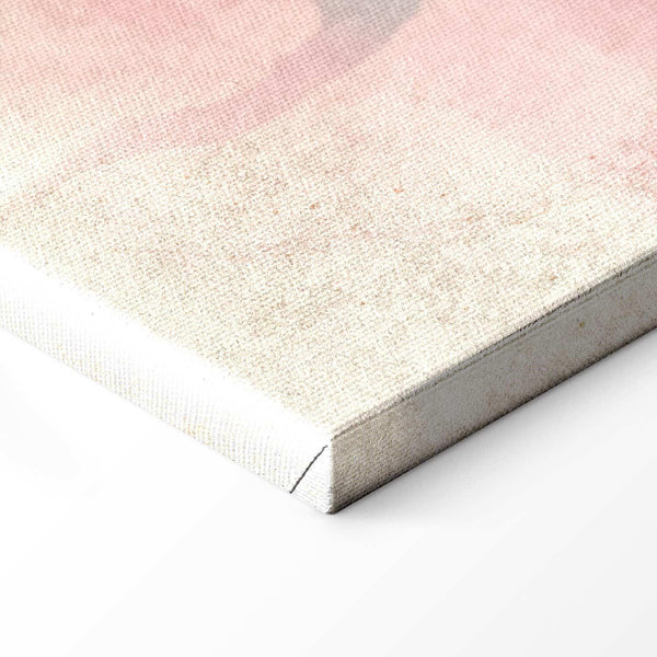 Quadro - Birds by the lake - herons painted in watercolour in delicate grey and pink colours