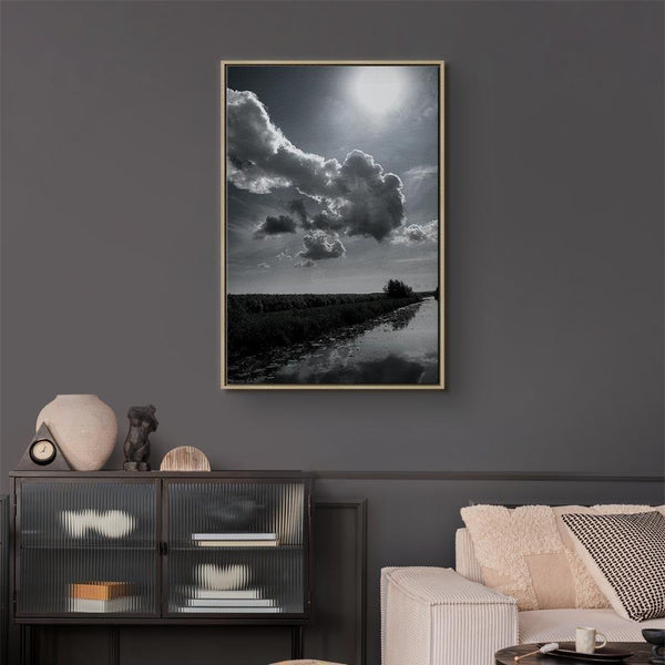 Quadro - Sun Over Clouds (1-part) - Sky Reflection in Water Field