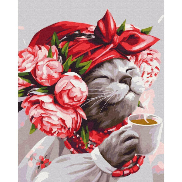 Quadro fai da te - Feline hostess