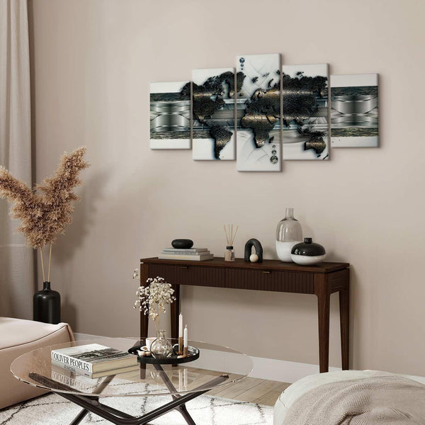 Quadro - Metal World Map