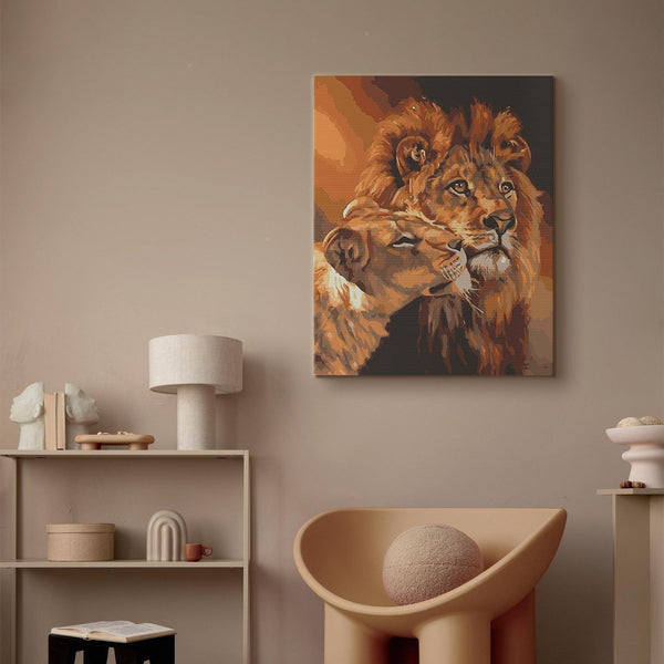 Quadro fai da te - Lion love