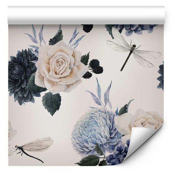 Tappezzeria murale - Roses and Hydrangeas