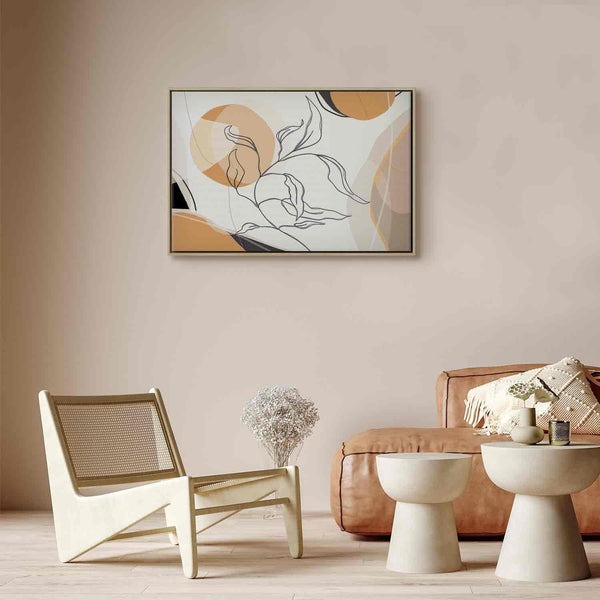 Quadro - Landscape with a leaf