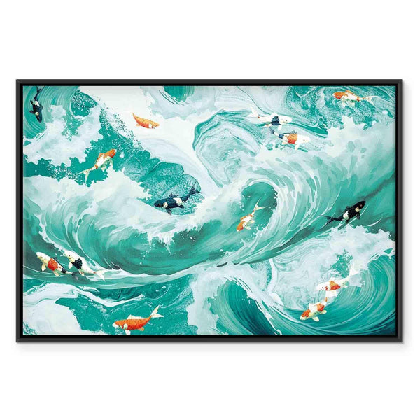 Quadro - Fish and waves