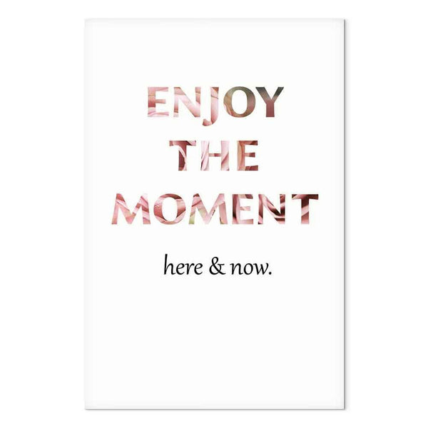 Quadro - Unique Moment (1-part) - English Text on White Background