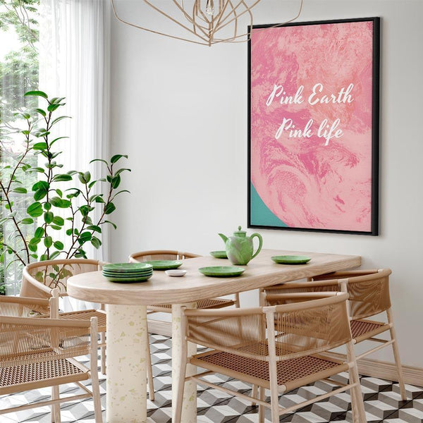 Quadro - Pink Earth, Pink Life (1 Part) Vertical