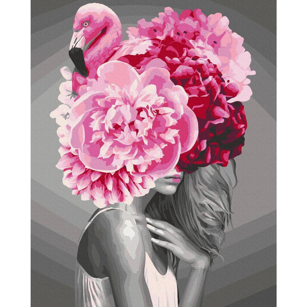 Quadro fai da te - Flamingo Girl