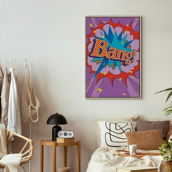 Quadro - Comic Street Art (1-part) - Colorful Text on Vibrant Background