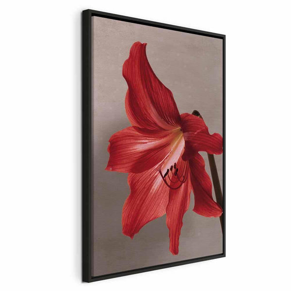 Quadro - Red Flower (1 Part) Vertical