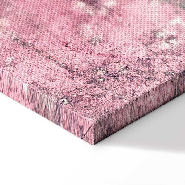 Quadro - Figure on Pink Background (1-part) - Female Silhouette in Marble