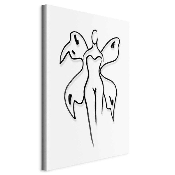 Quadro - Butterfly Woman (1 Part) Vertical