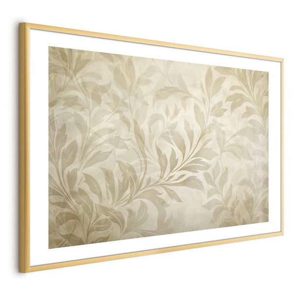 Poster - Sand-colored Leaves and Vines