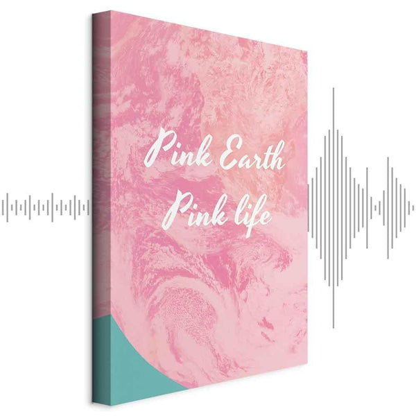 Quadro - Pink Earth, Pink Life (1 Part) Vertical