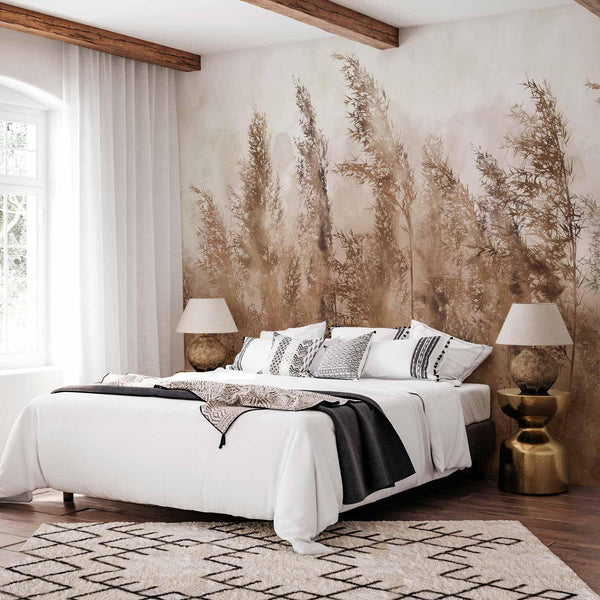 Carta da parati - Tall Grasses - Brown