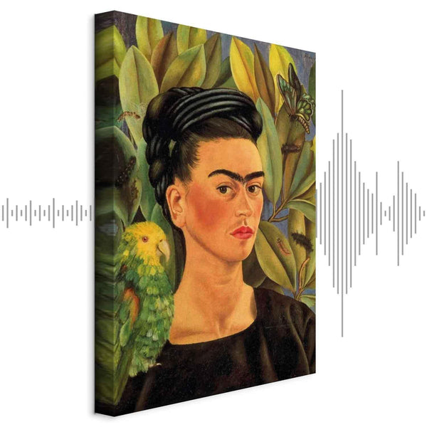 Quadro - Frida Kahlo – Self-Portrait with Bonito