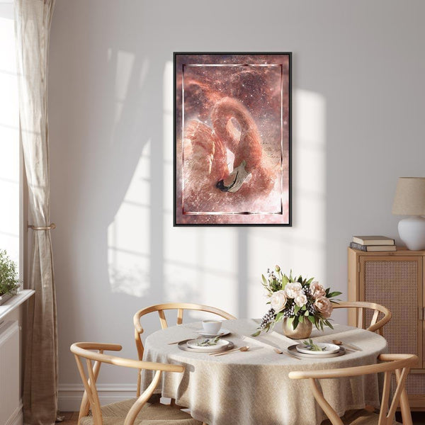 Quadro - Space Flamingo (1 Part) Vertical