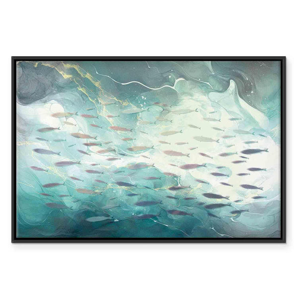 Quadro - School of small fish