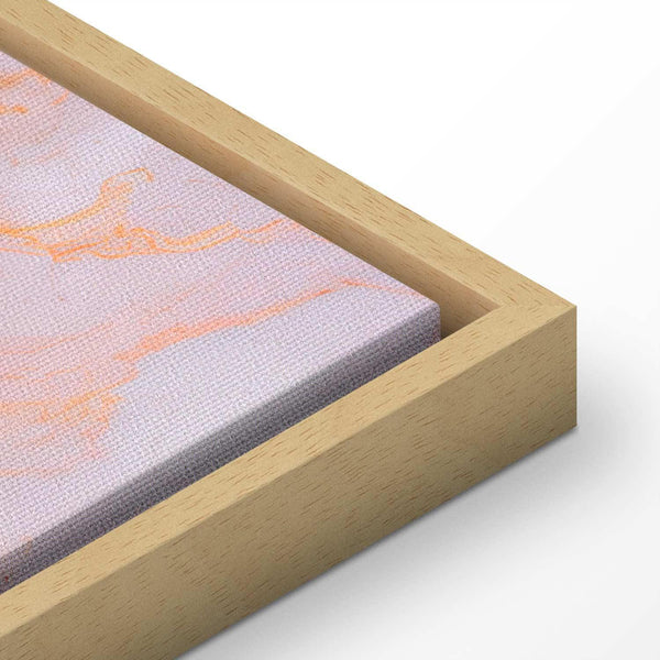 Quadro - Pastel stones - pink and blue structures on a marble base