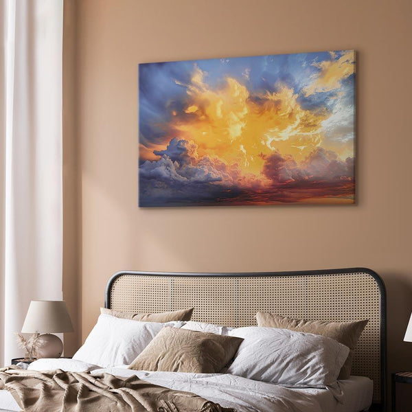 Quadro - Beautiful Sunset - Clouds in Warm Shades