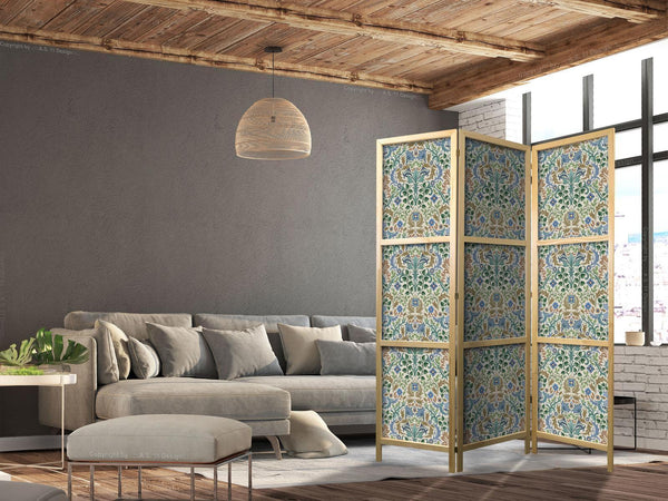 Paravento giapponese - Retro Vintage Intricate and Rich Pattern in Victorian Style