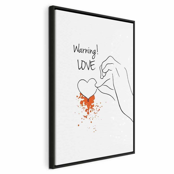 Quadro - Warning! Love (1 Part) Vertical