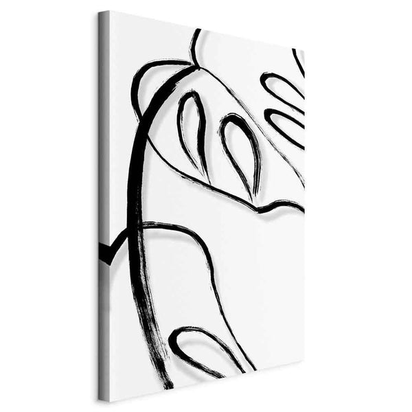 Quadro - White Monstera (1 Part) Vertical