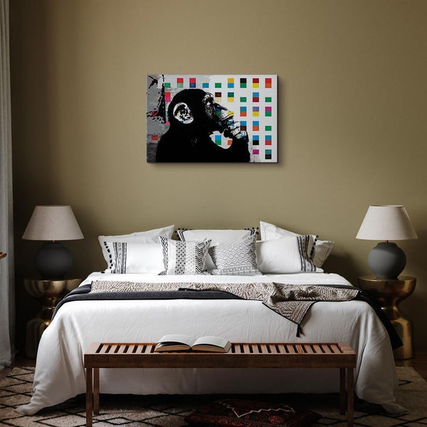 Quadro - Banksy The Thinker Monkey