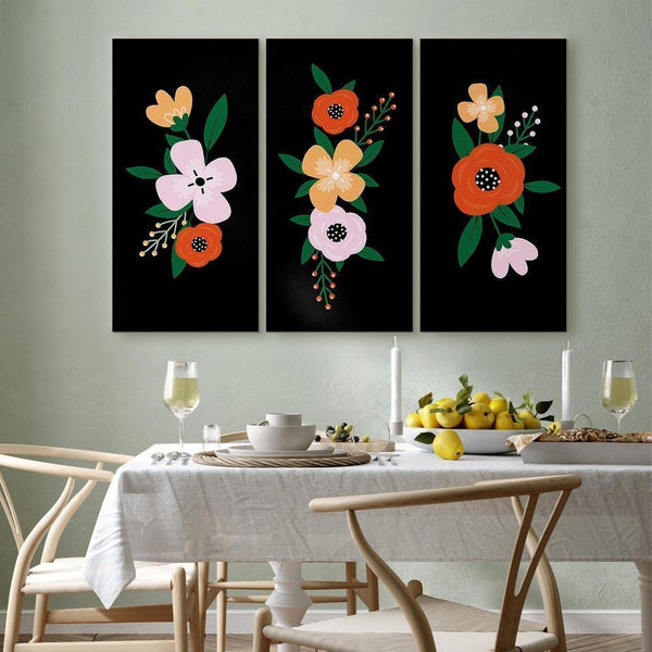 Quadro - Colorful Bloom (3 Parts)