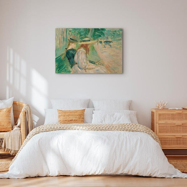 Quadro - Berthe Morisot – Sur un banc de Bois de Boulogne