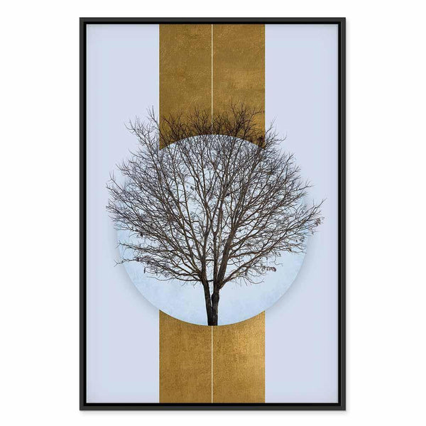 Quadro - Circle of Nature (1-part) - Tree Branches in Round Composition