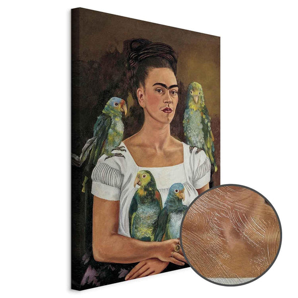 Quadro - Frida Kahlo – Me and My Parrots