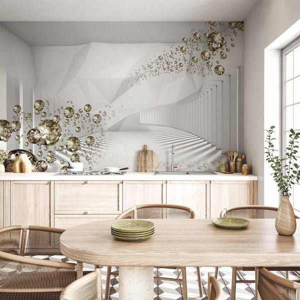 Carta da parati - Diamond Corridor (Grey)