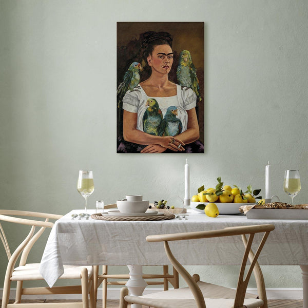 Quadro - Frida Kahlo – Me and My Parrots