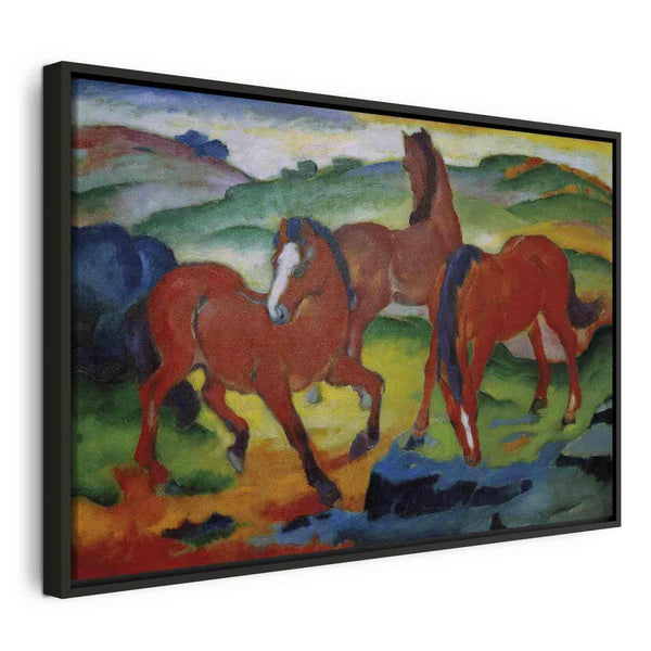 Quadro - Franz Marc – The Red Horses (Grazing Horses IV)