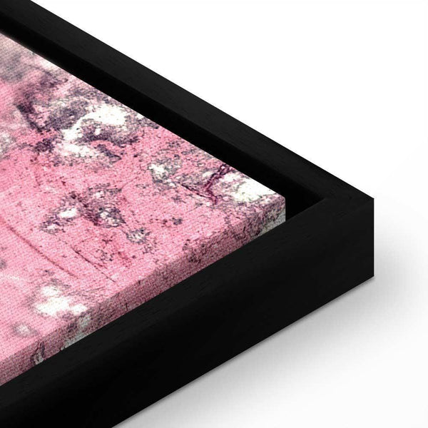 Quadro - Figure on Pink Background (1-part) - Female Silhouette in Marble