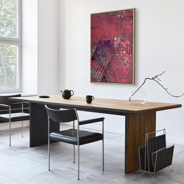 Quadro - Crimson Abstraction (1 Part) Vertical