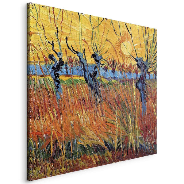 Quadro - Vincent van Gogh – Willows at Sunset