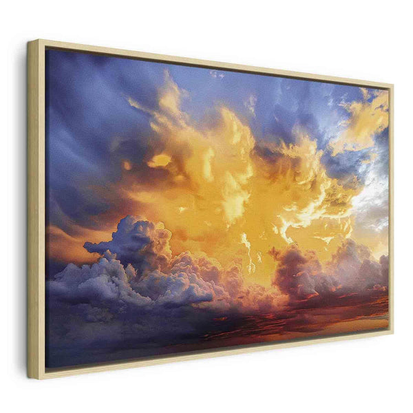 Quadro - Beautiful Sunset - Clouds in Warm Shades