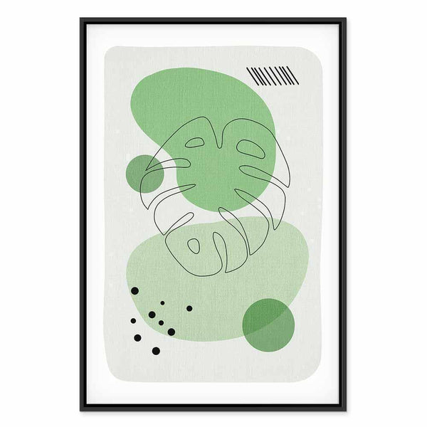 Quadro - Green Aesthetics of Monstera (1 Part) Vertical