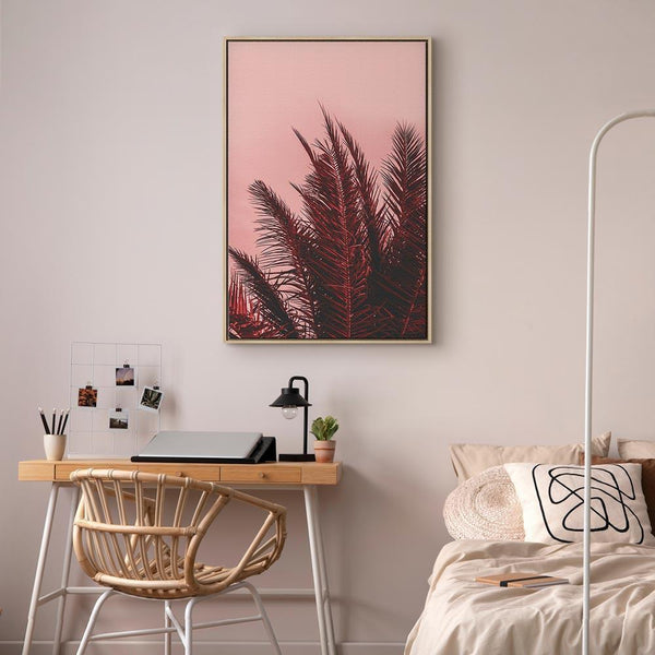 Quadro - Palm Trees at Sunset (1 Part) Vertical