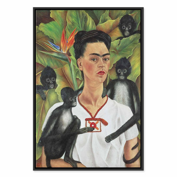 Quadro - Frida Kahlo – Self-Portrait with Monkeys