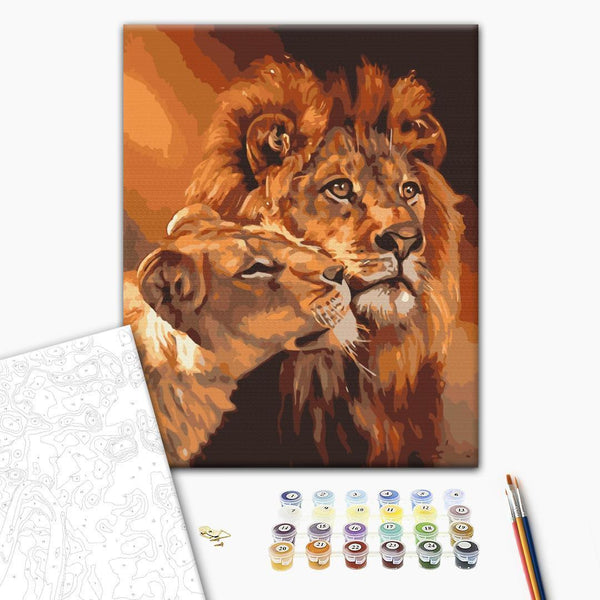 Quadro fai da te - Lion love