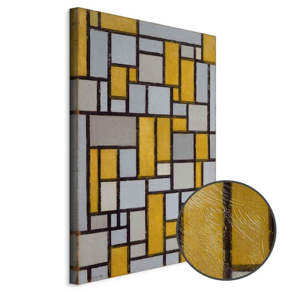 Quadro - Piet Mondrian – Composition with grid 9