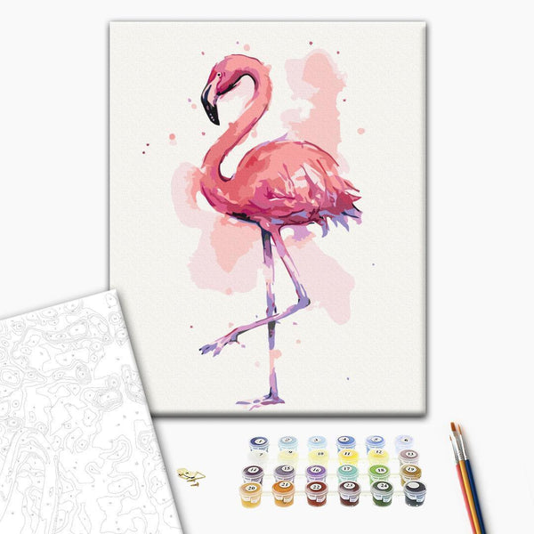 Quadro fai da te - Friendly Flamingo