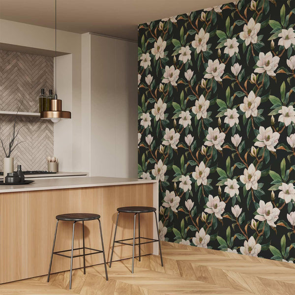 Tappezzeria murale - White Magnolias