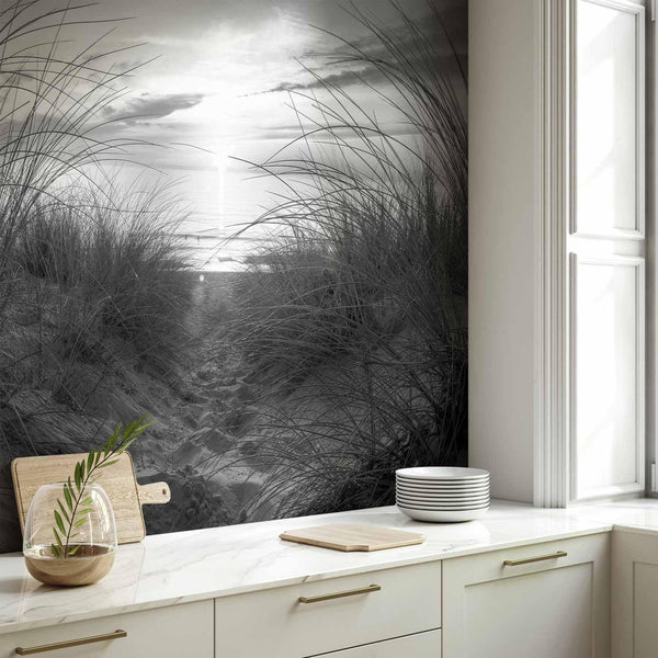 Carta da parati - beach (black and white)