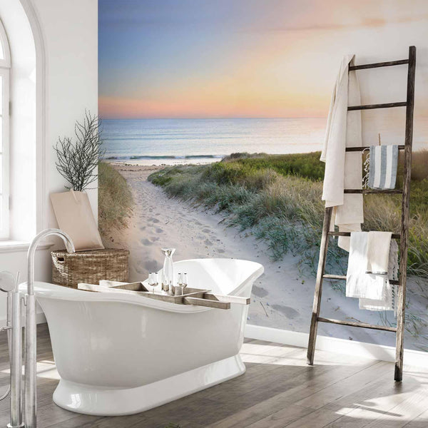 Carta da parati - Morning walk on the beach