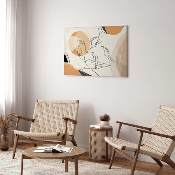 Quadro - Landscape with a leaf
