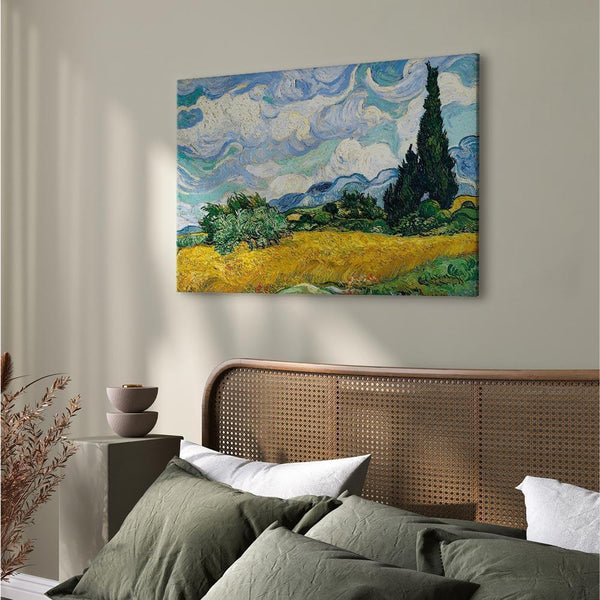 Quadro - Vincent Van Gogh – Wheat Field with Cypresses