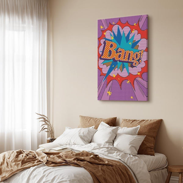 Quadro - Comic Street Art (1-part) - Colorful Text on Vibrant Background